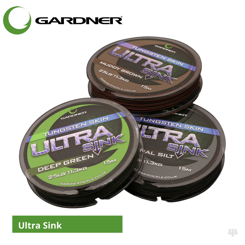 Gardner Tackle Ultra Sink Tungsten Skinned Hooklink – Carp Coarse Fishing Line