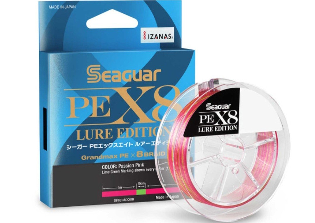 Seaguar PE X8 Lure Edition Braided Passion Pink #1.0 200m 20lb High Strength