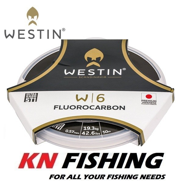 WESTIN W6 ST1 Fluorocarbon Line 50m 0.43mm – 0.65mm