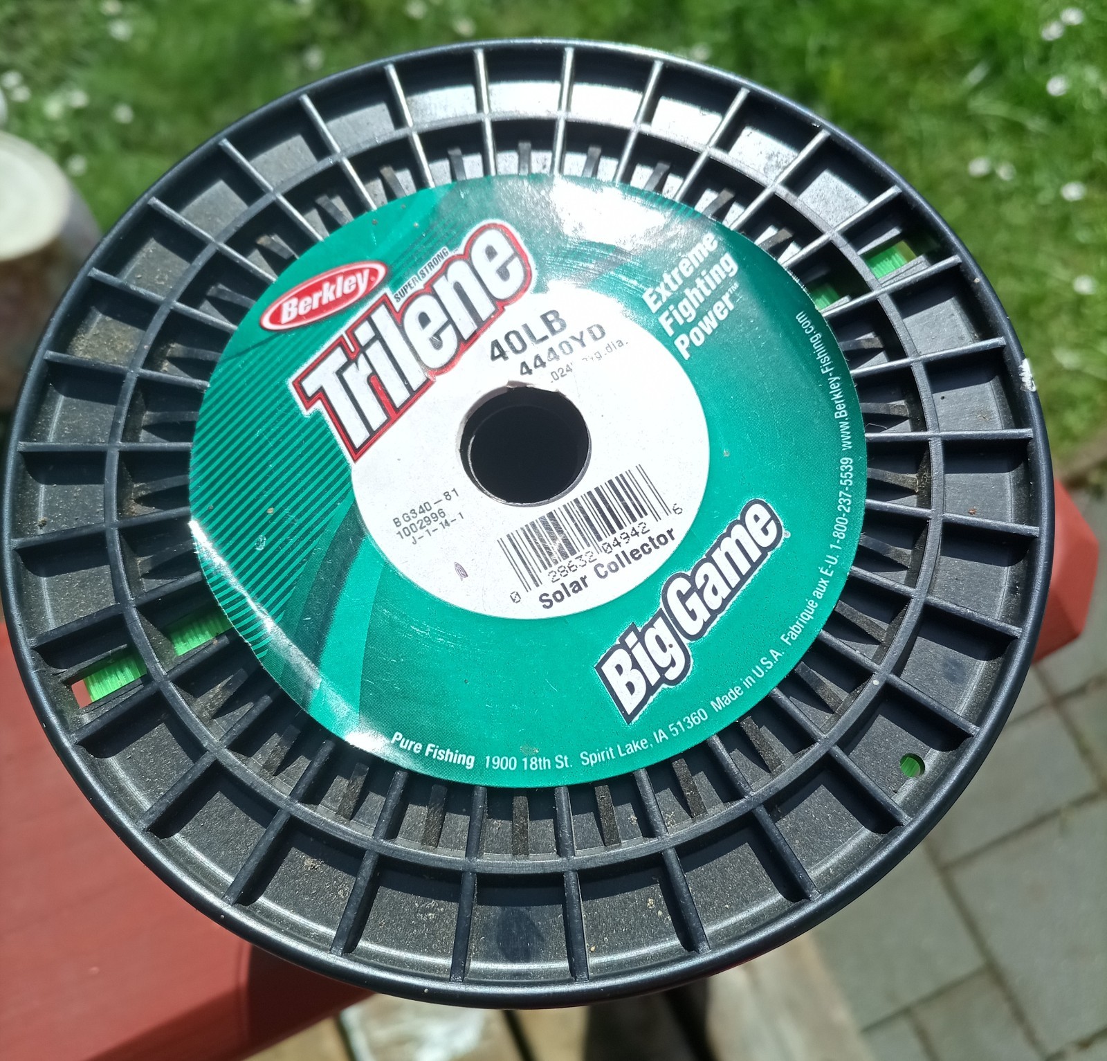 40lb Berkley Trilene Big Game 4440 Yd Solar Collector Mono Fishing Line 0.024″