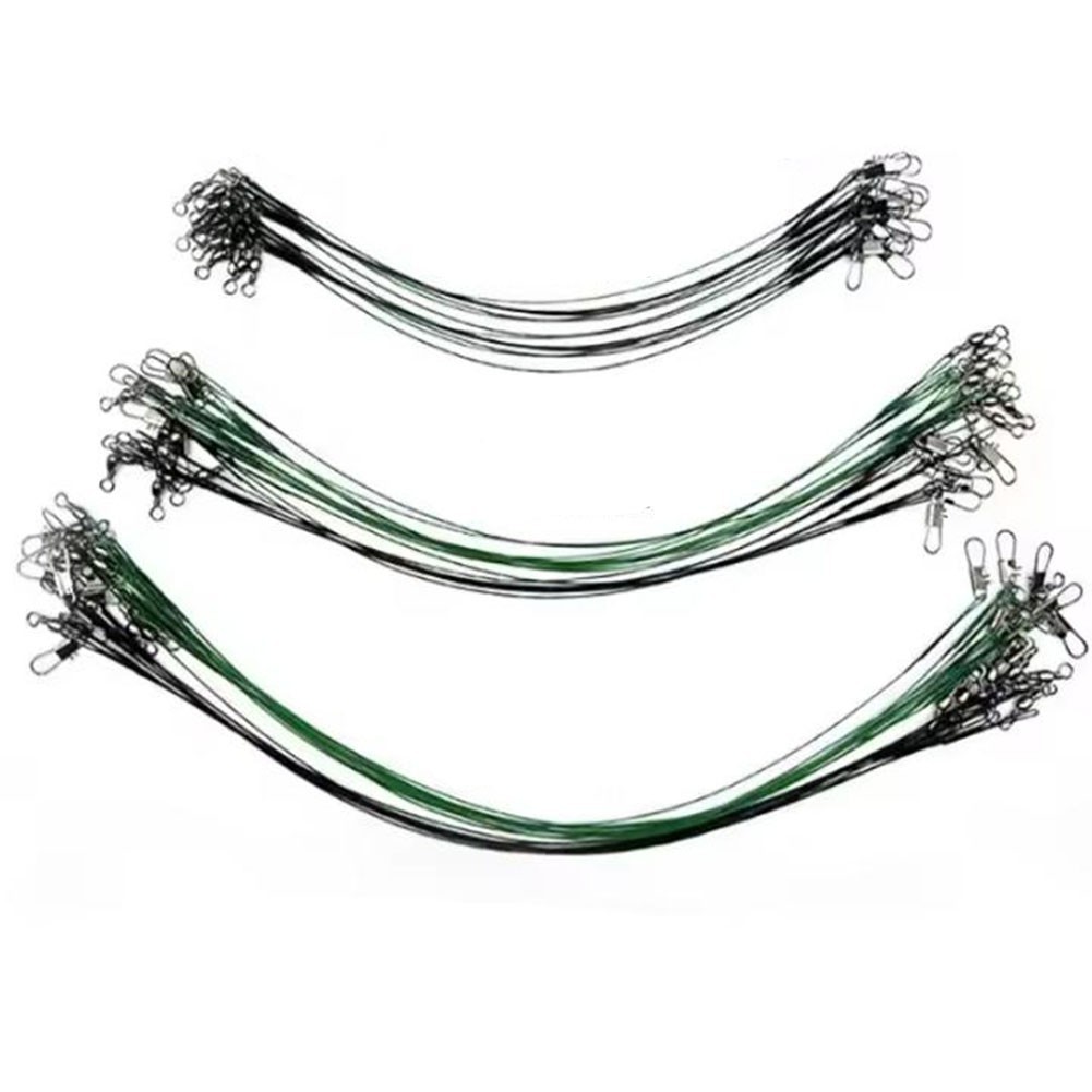 Sea Fishing Leader Line Kit 60Pcs with Swivel for Spinnering and Jigging