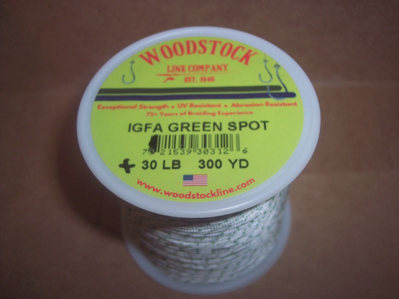 Woodstock IGFA Greenspot Fishing Line Snagging Trolling 30 Lb Test 300 Yds