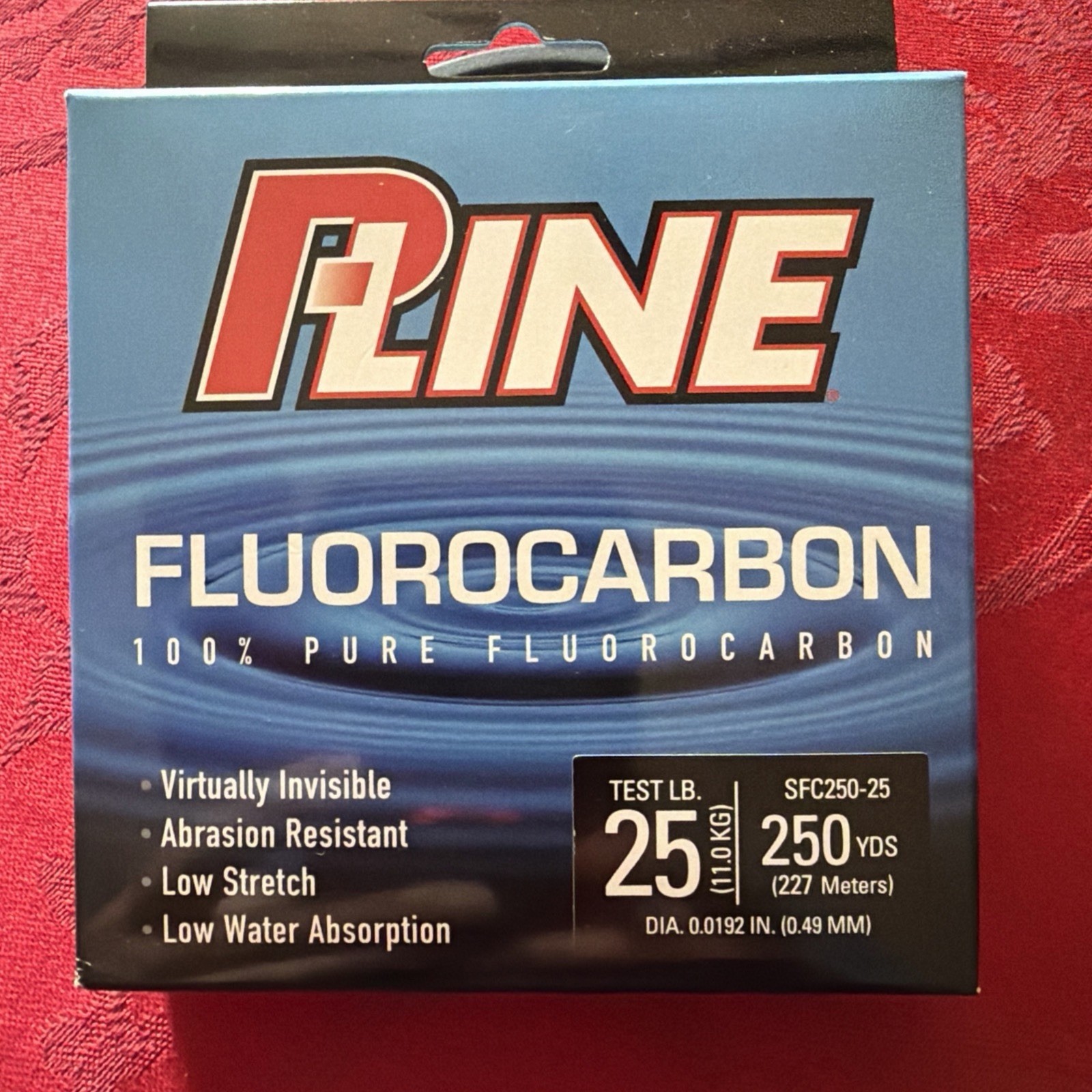P-Line Soft Fluorocarbon Filler Fishing Spool 25lb 250yd Clear ~ NEW! Free S&H