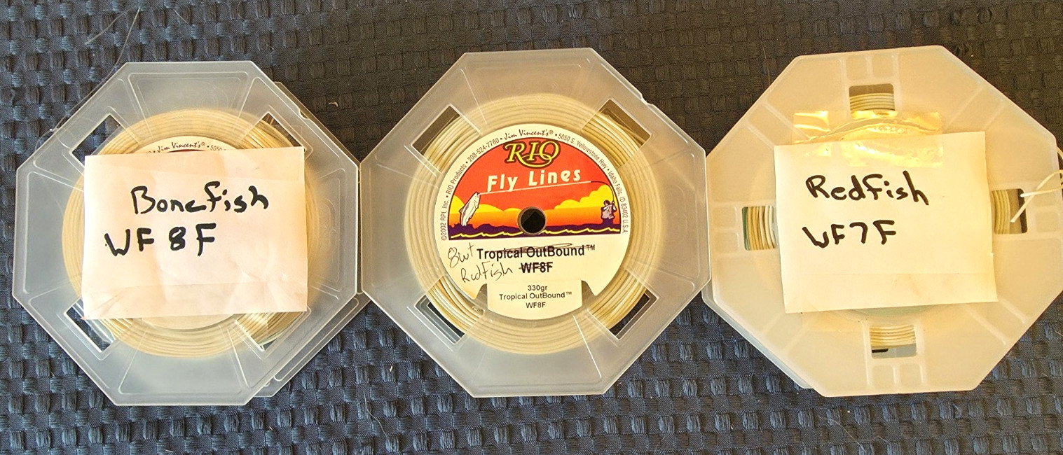 Mystery Premium Fly Lines-Lot of 3 Spools-Gently Used but in great shape-VALUE!