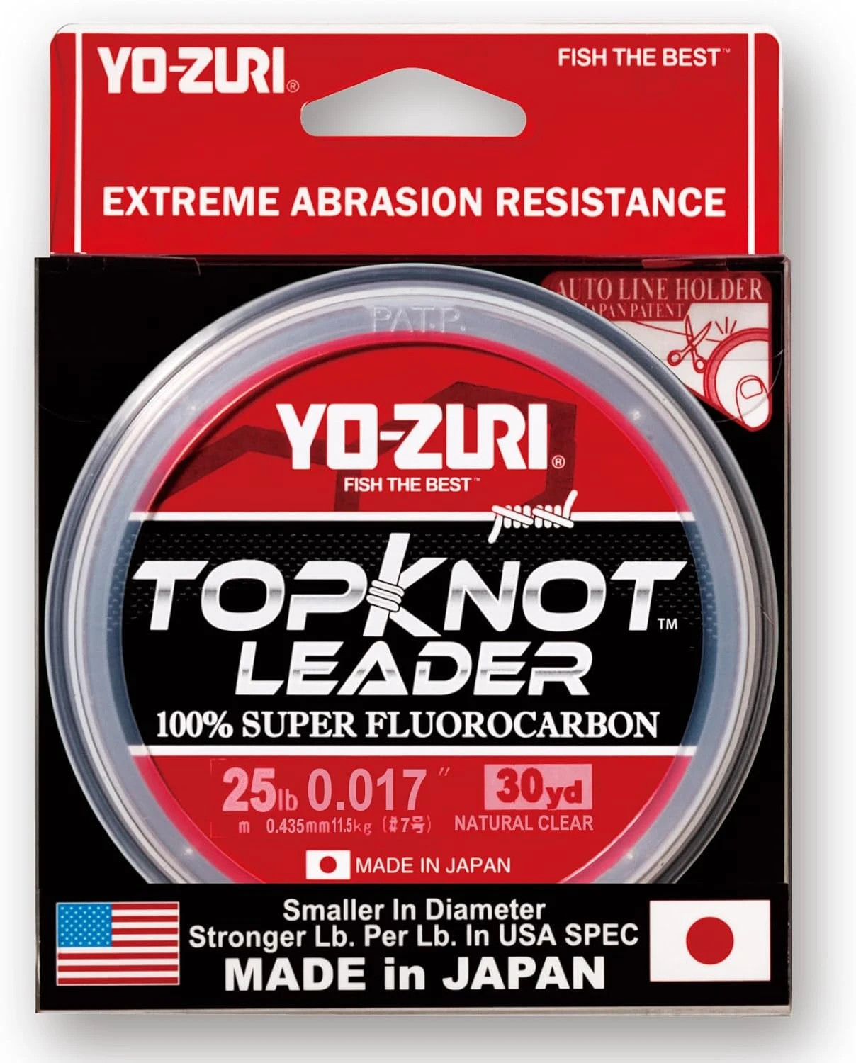 Yo-Zuri TopKnot Leader Fluorocarbon Clear 30 Yards Fishing Leader ~Free Shipping