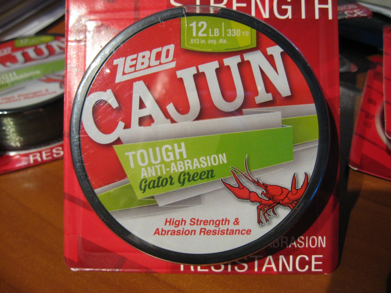 Cajun Tough Gator Green Fishing Line 12 LB Test 330 Yards Smooth Cast Low Memory