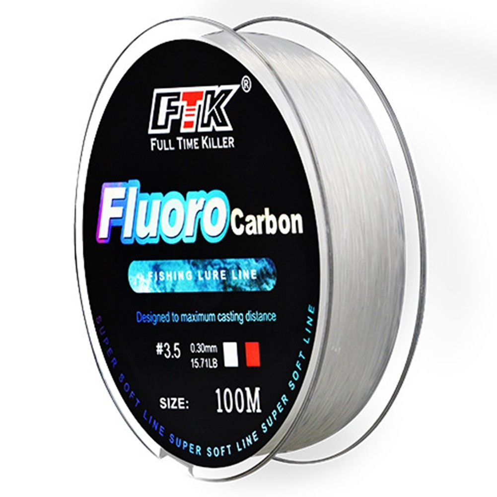 Lightweight and Strong 100M Fluorocarbon Fishing Line Perfect for Any Lure
