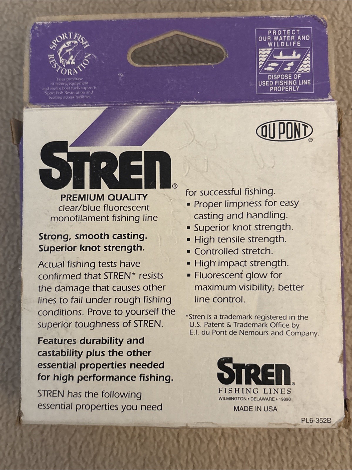 Stren Premium 8 Lb. 250 Yds Fishing Line Clear/Blue Fluorescent