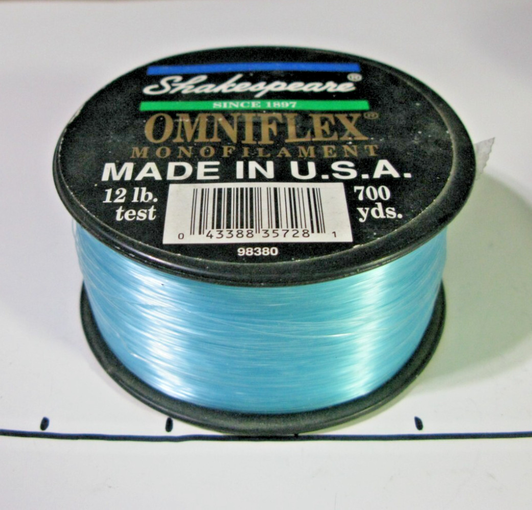 ONE (1) Spool Shakespeare Omniflex 12lb, 700yds Monofilament Line – NEW (unused)