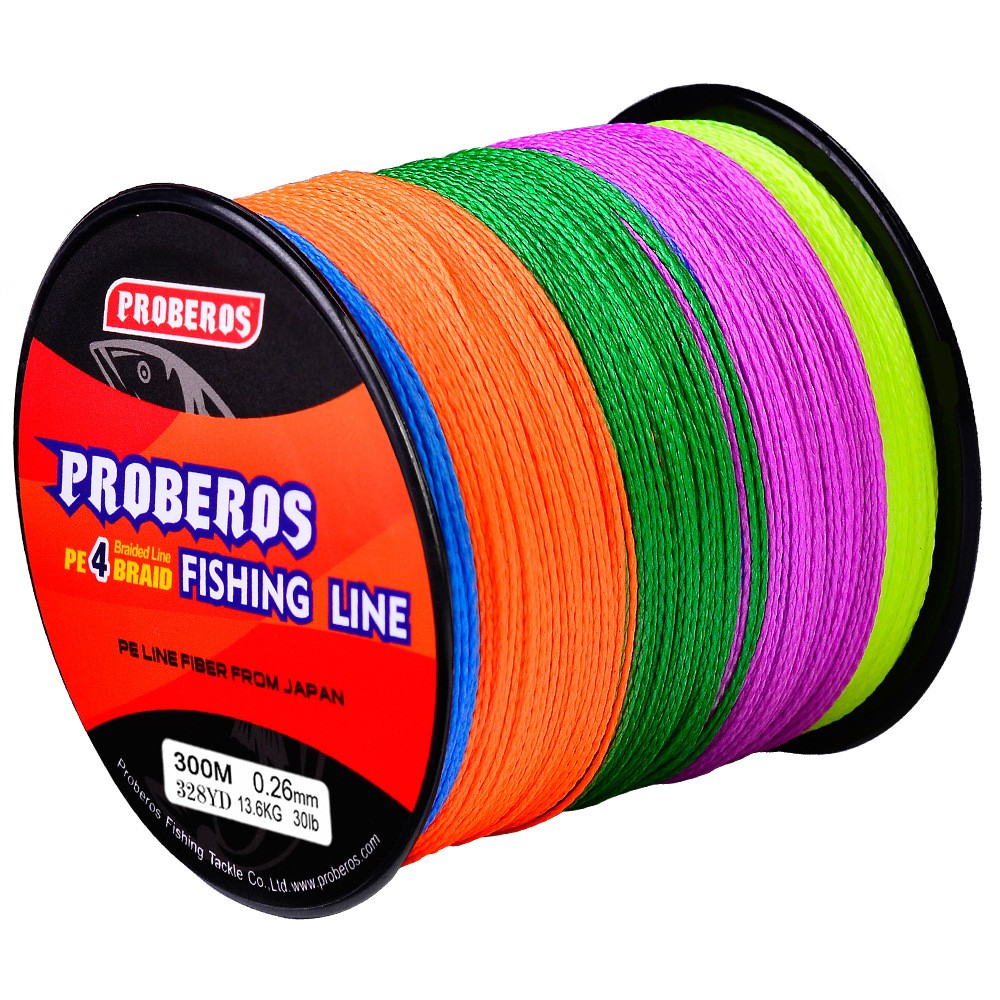300M PE Braided Fishing Line 4 Strand 6lb-100lb Multifilament Fishing Line