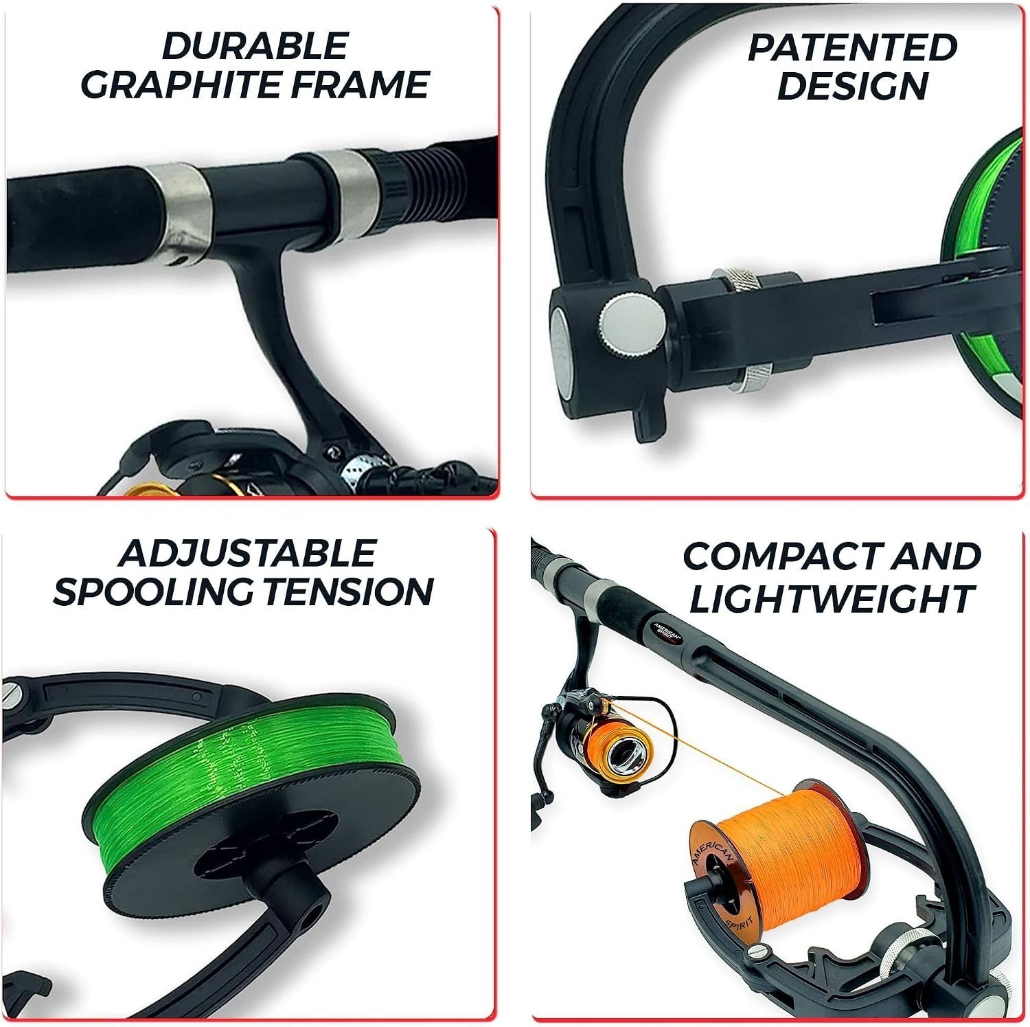 Fishing Line Spooler, No Line Twist, Portable Line Winding System, Zero Twist…