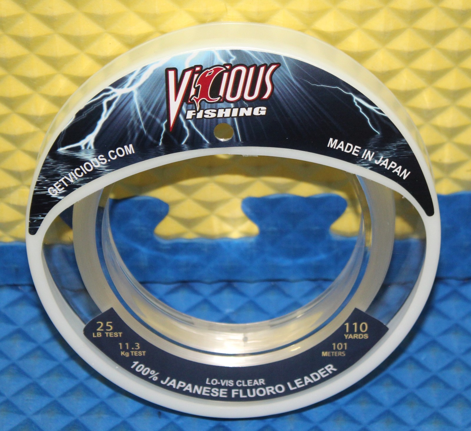 Vicious Fishing 100% Fluorocarbon 110 Yds Lo-Vis-Clear EFLWL CHOOSE LINE WEIGHT