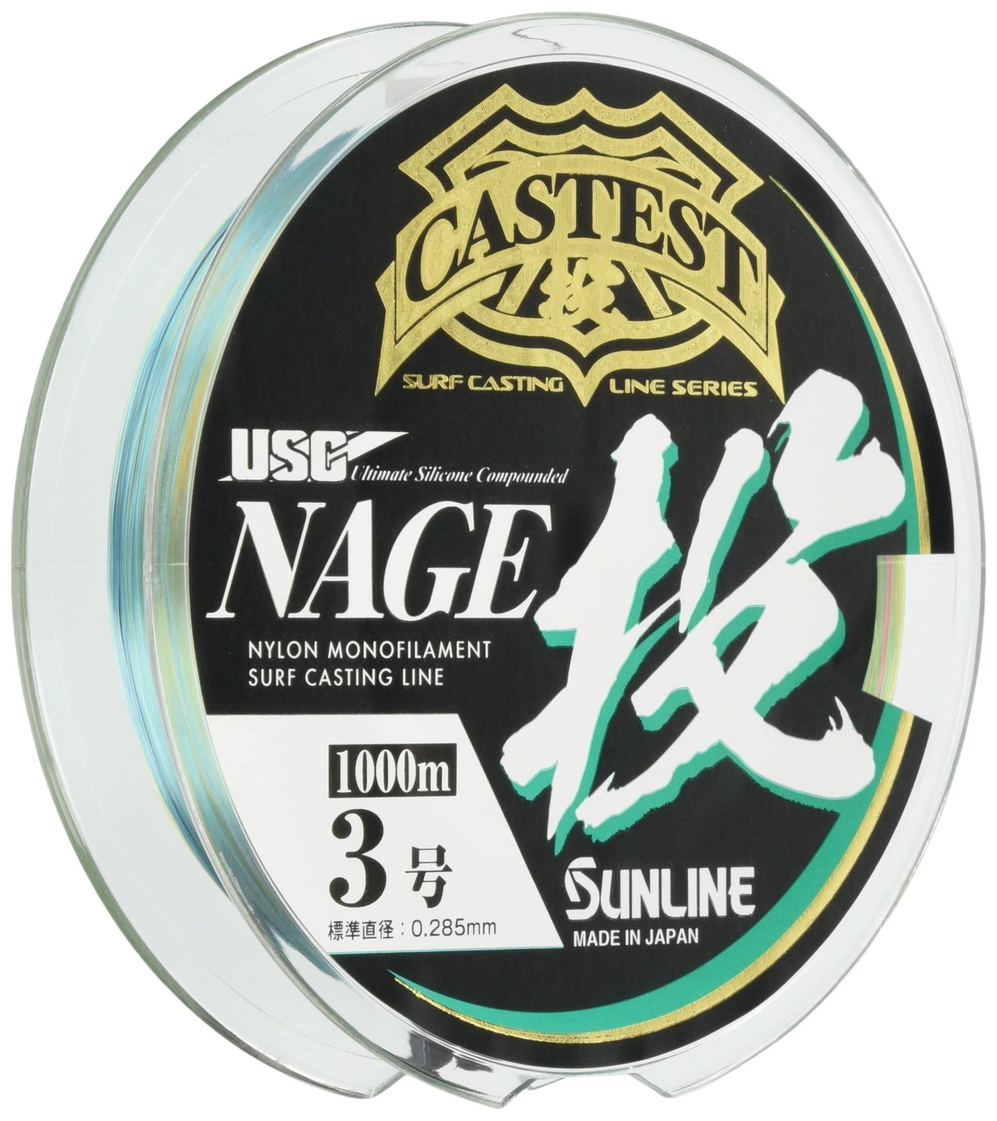 SUNLINE Nylon Line CASTEST Throw 1000m Single Item No. 3 4 Colors