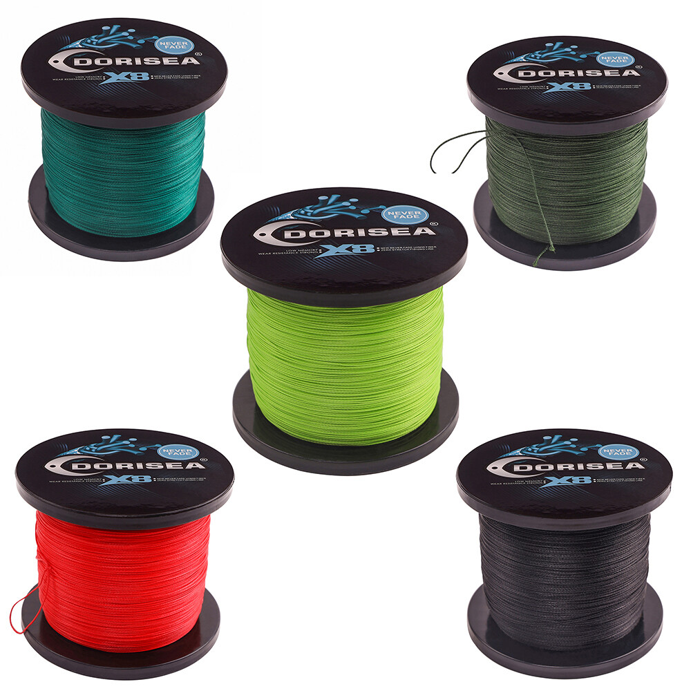 Dorisea NEVER FADE 8 Strand PE No Dyeing Dynema Braided Fishing line 100m-2000m