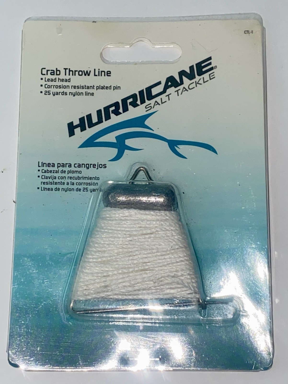Hurricane Salt Tackle Crab Throw Line 25 YRDS Of Line Corrosion Resistant