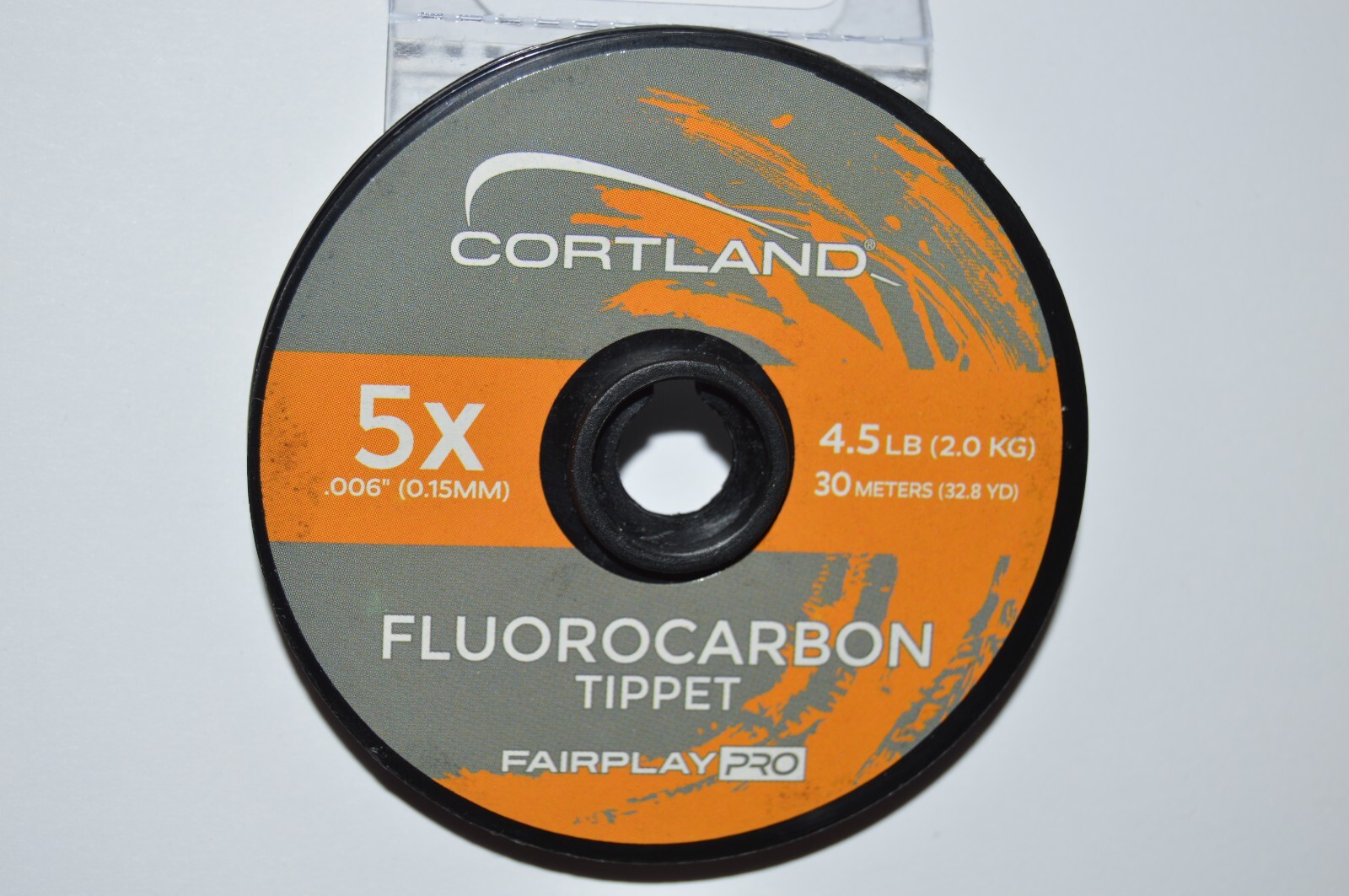 cortland fairplay pro fluorocarbon tippet line 5x 4.5# flyfishing 32.8 yds
