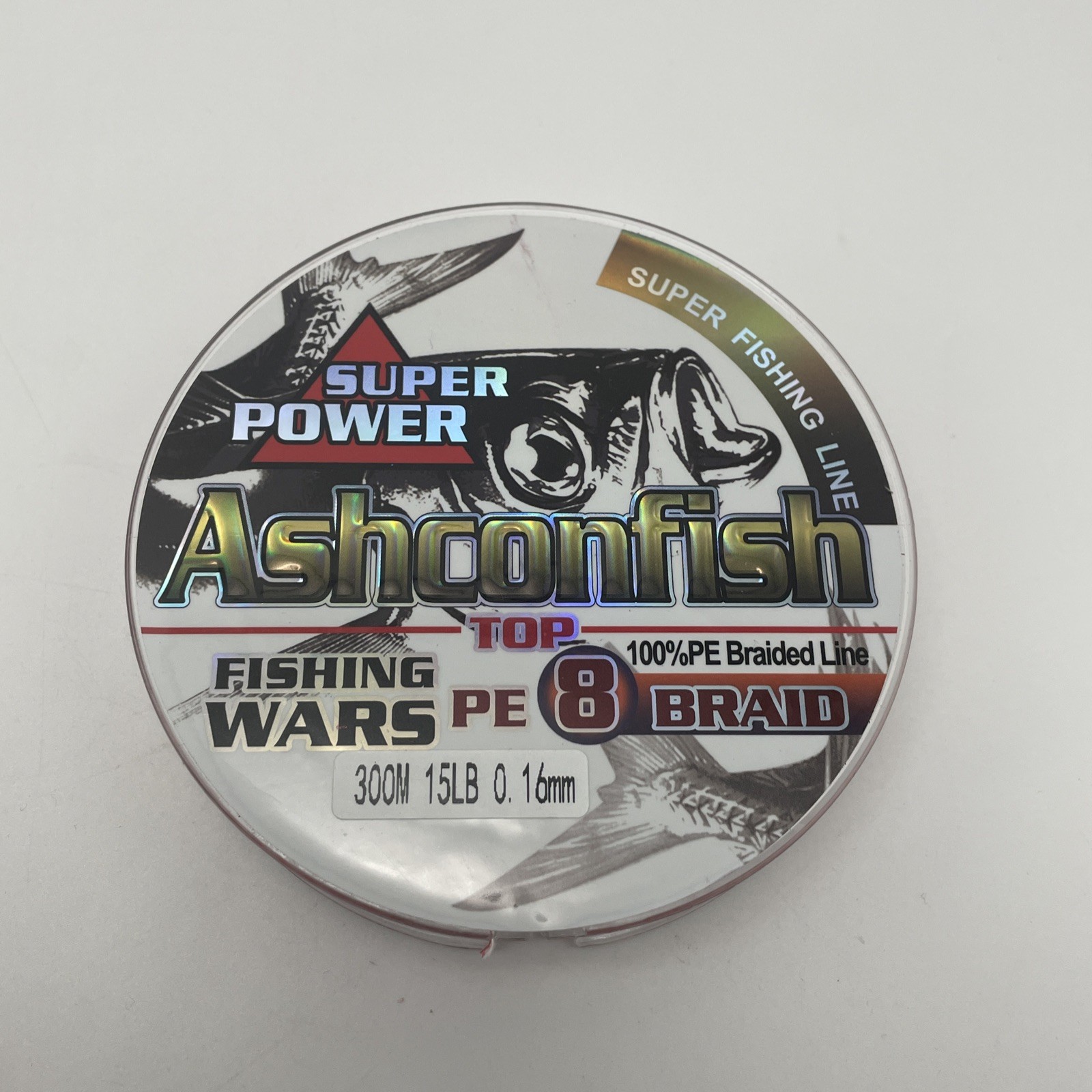 Ashconfish Super Power PE 8 Braided Fishing Line 300m 15lb 0.16mm