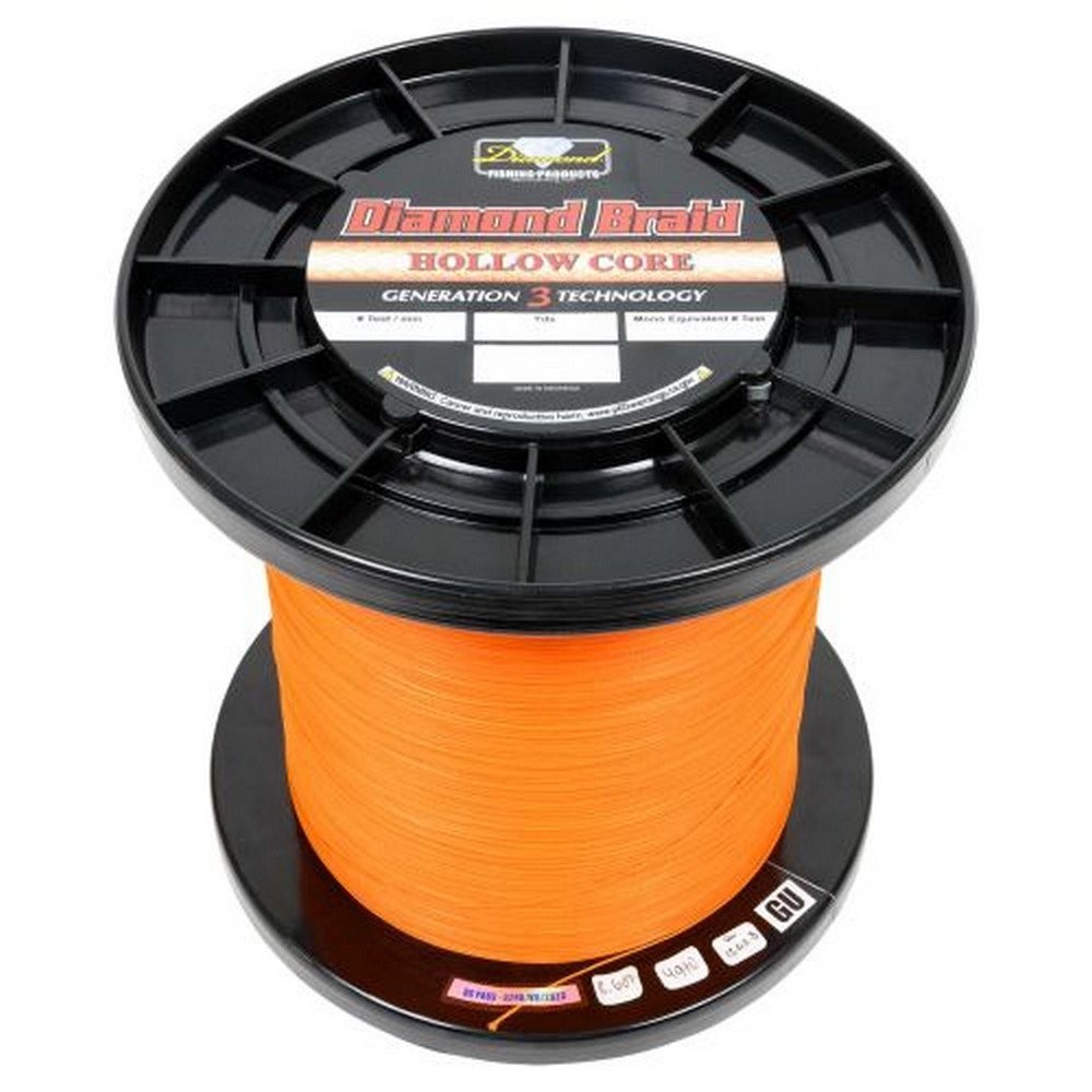 Diamond Fishing Products Braid Gen3 Hollow Core 16X Line 80 lb Org 600 yd 75608