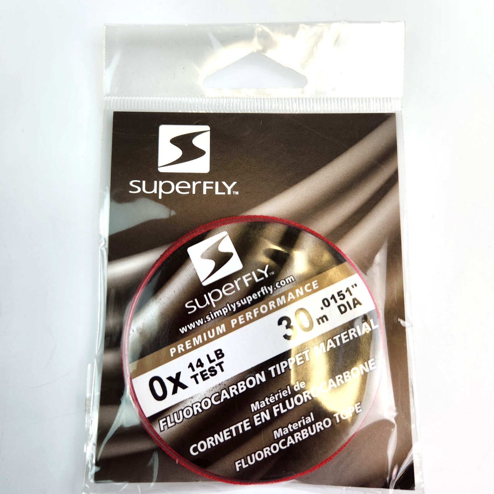 Superfly Fluorocarbon Tippet Material – 0X 14lb – 30 meter spool