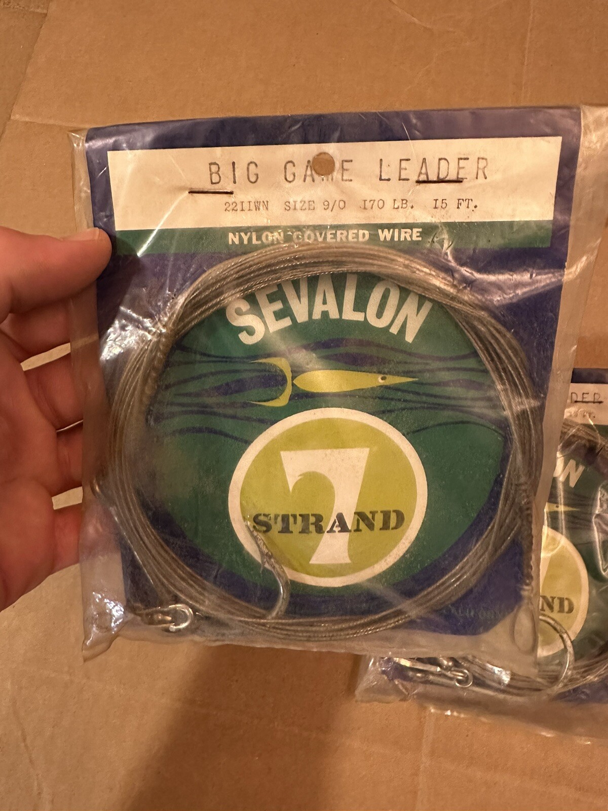 Two Sevalon Big Game Rigs 15 ft. 170 lb 9/0 Hook Fishing Line