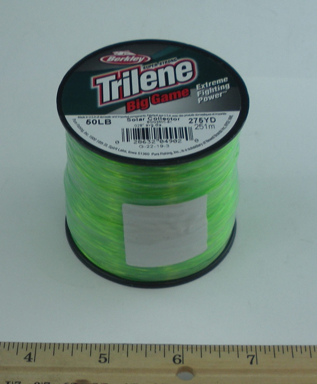 Berkley BGQS50-81 50 Lb Trilene Big Game Mono Line 1/4Lb Spool Solar Green