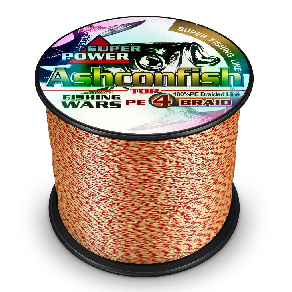 Ashconfish X4 Braided Fishing Line 300M 500M 1000M 6lb-100lb Multifilament Braid