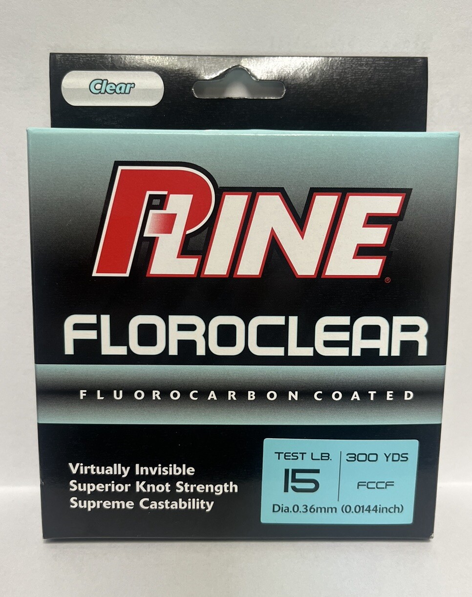 P-Line Floroclear fluorocarbon fishing line clear Choose your line size! NIP