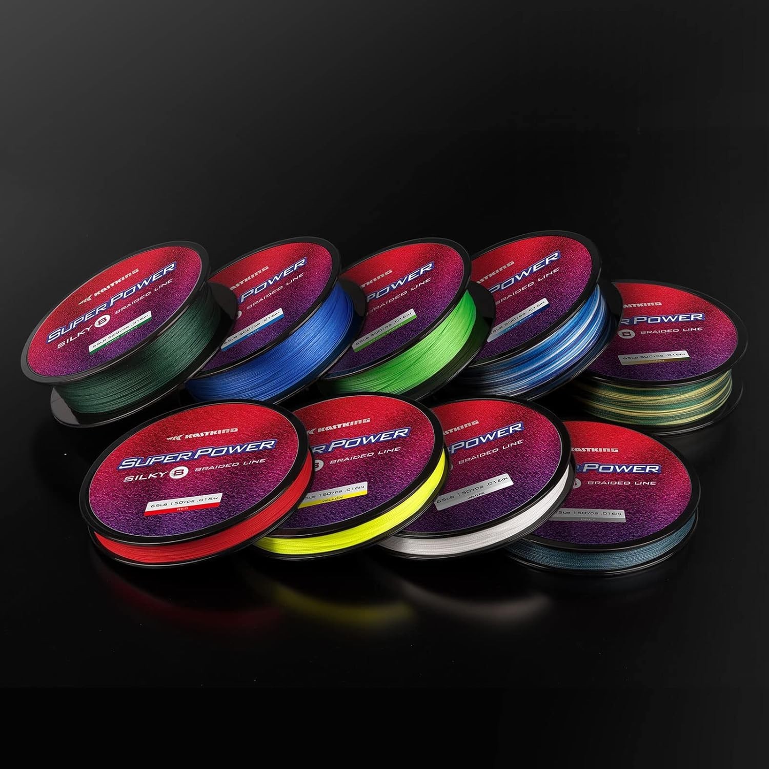 SuperPower Silky8 Braided Fishing Line – 8lb Strength, Zero Stretch for 150 Yds