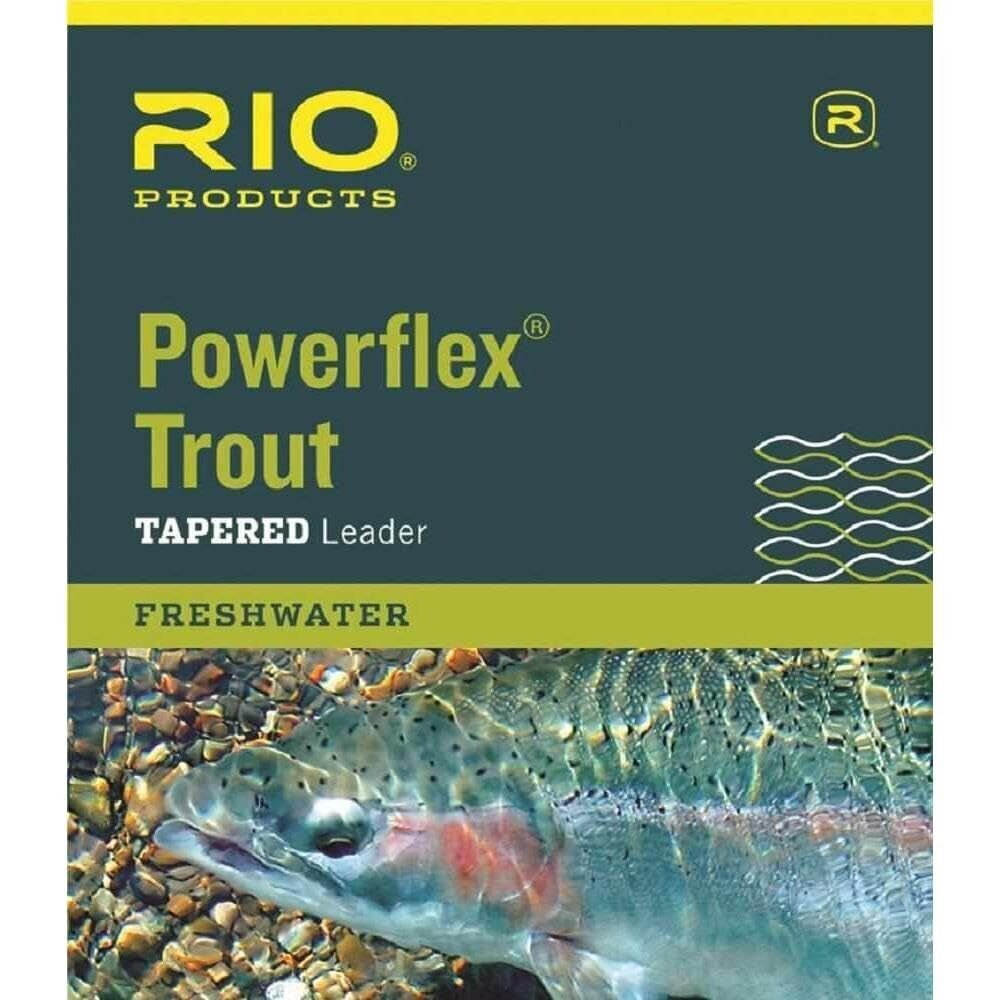 RIO Products Leaders Powerflex Knotless 7.5′ 5X Leaders, Clear