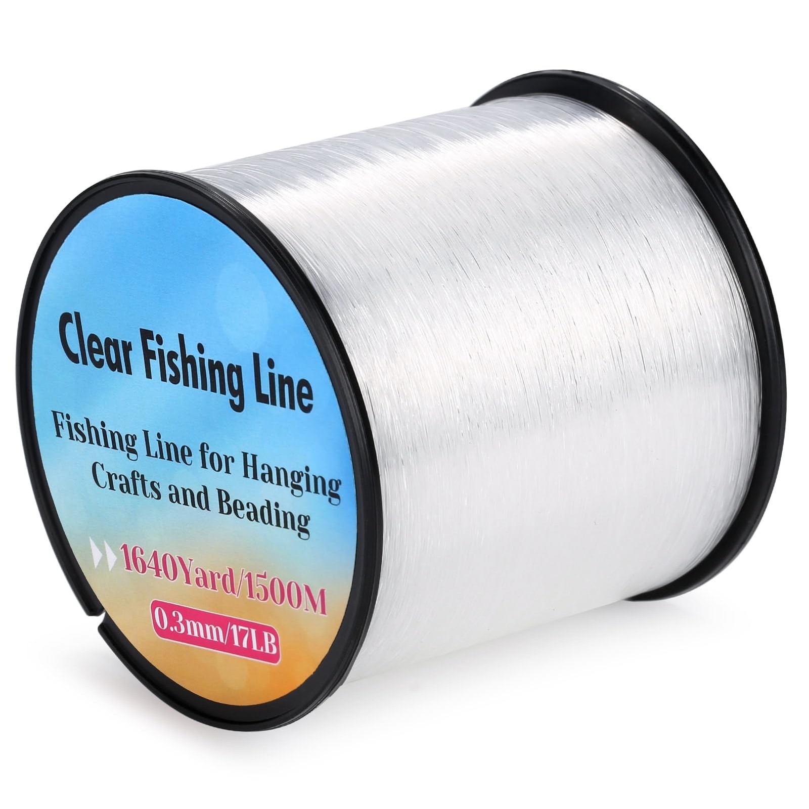 1640Yard/1500m Fishing Wire Nylon String Clear, 0.3mm Fishing Line Invisible …
