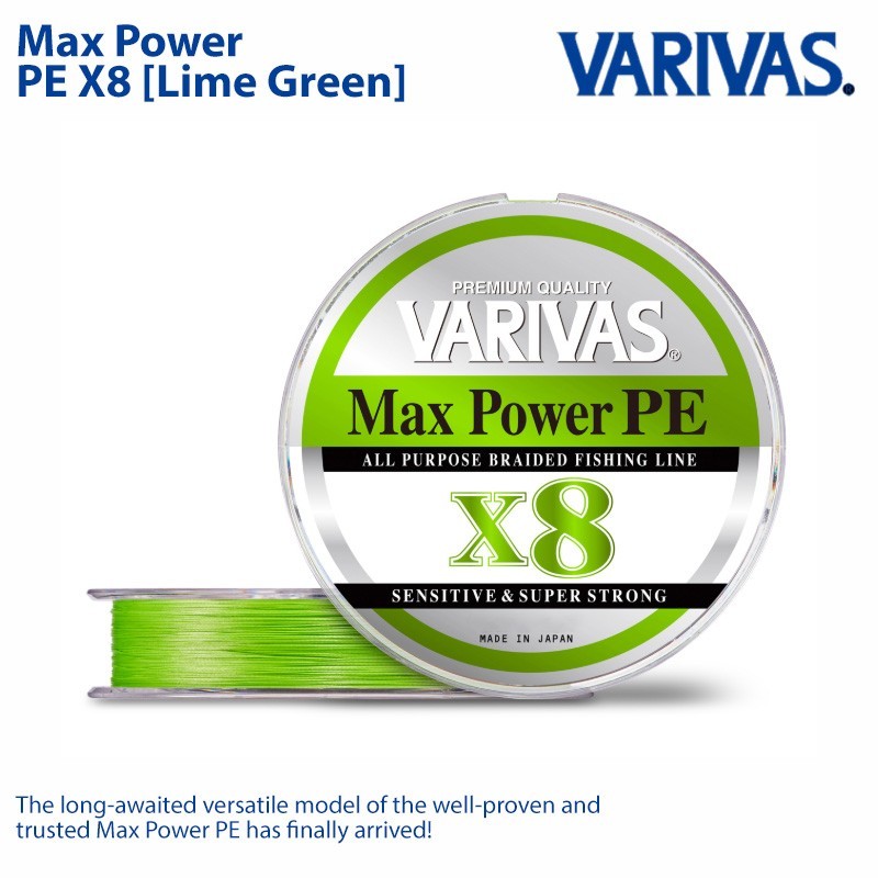 VARIVAS Max Power PE X8 – Braid Line PE Line made in japan