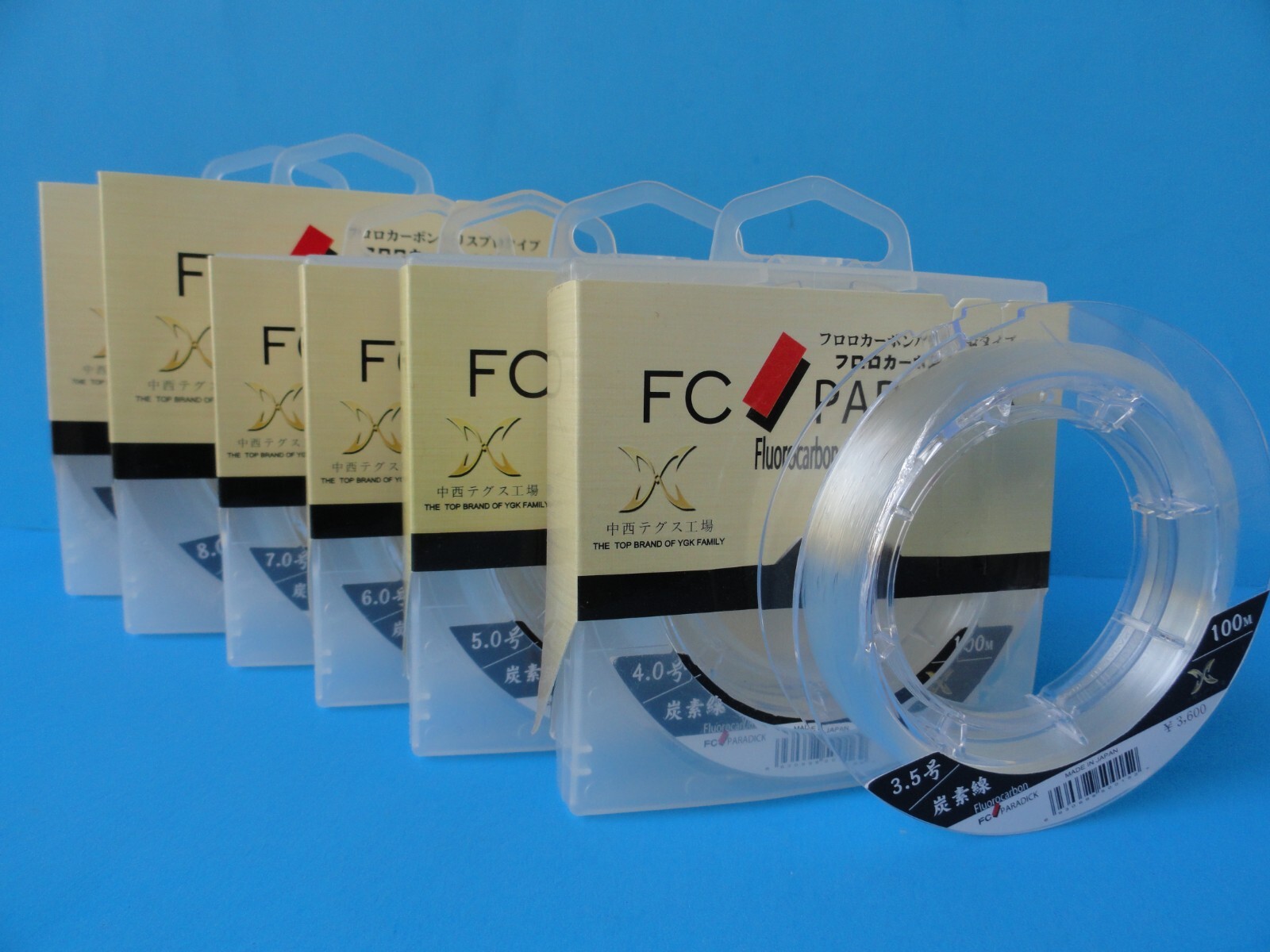 #3.5~#10/100m&200m YGK Fluorocarbon Leader Line Professional Fishing Line Japan