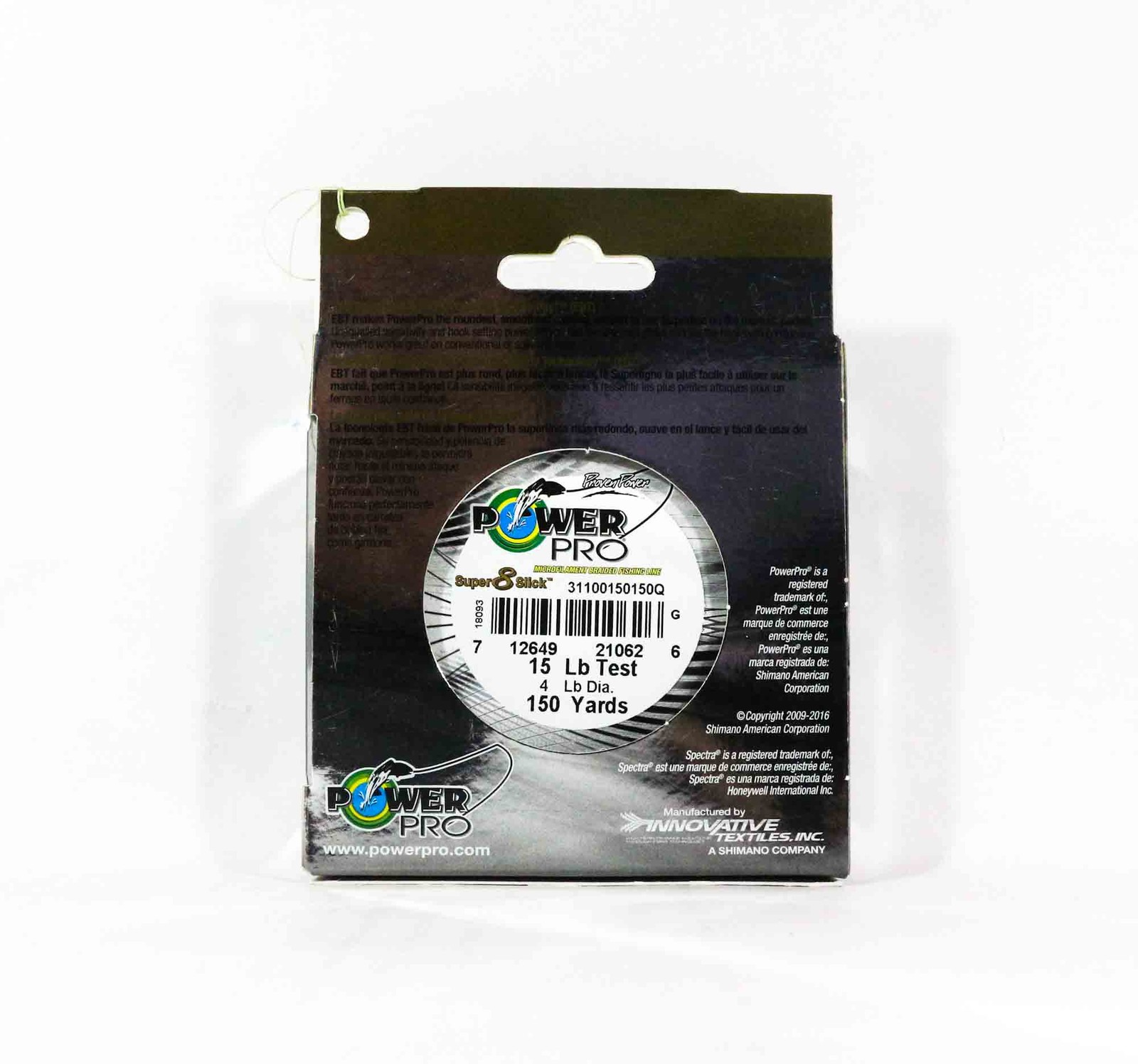 Power Pro Super 8 Slick Spectra Line 15lb by 150yds Brown (0381)