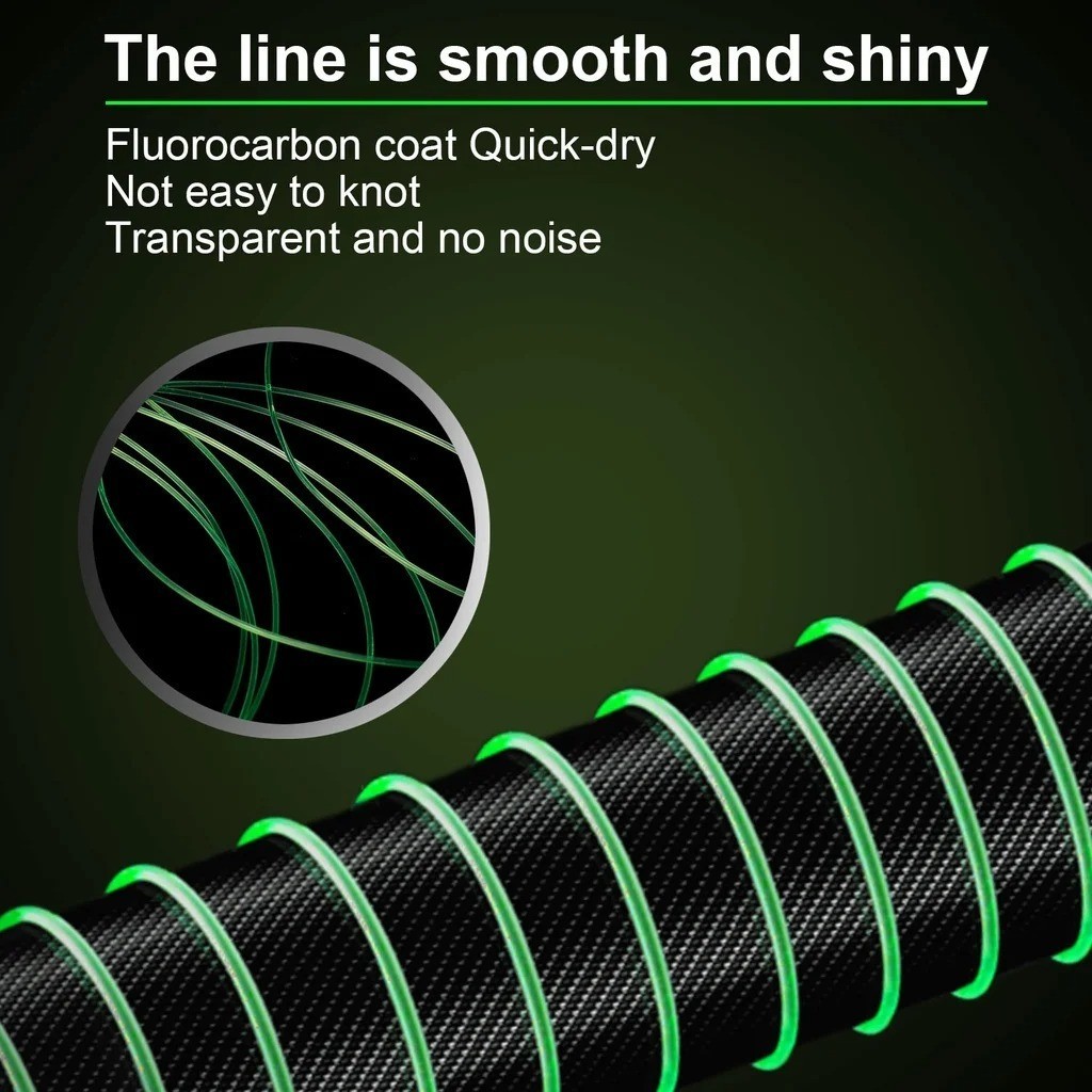500/3000M Nylon Fishing Line Super Strong Monofilament Fluorocarbon Coated Gift
