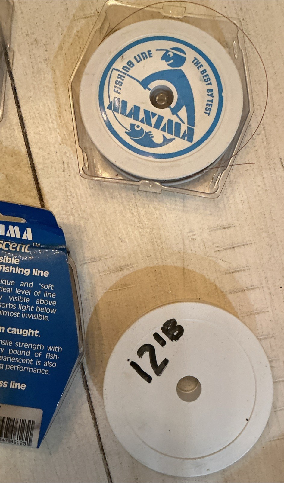 Lot of 5 Vintage Maxima Fishing Line Spools 1 NIB Pearlescent
