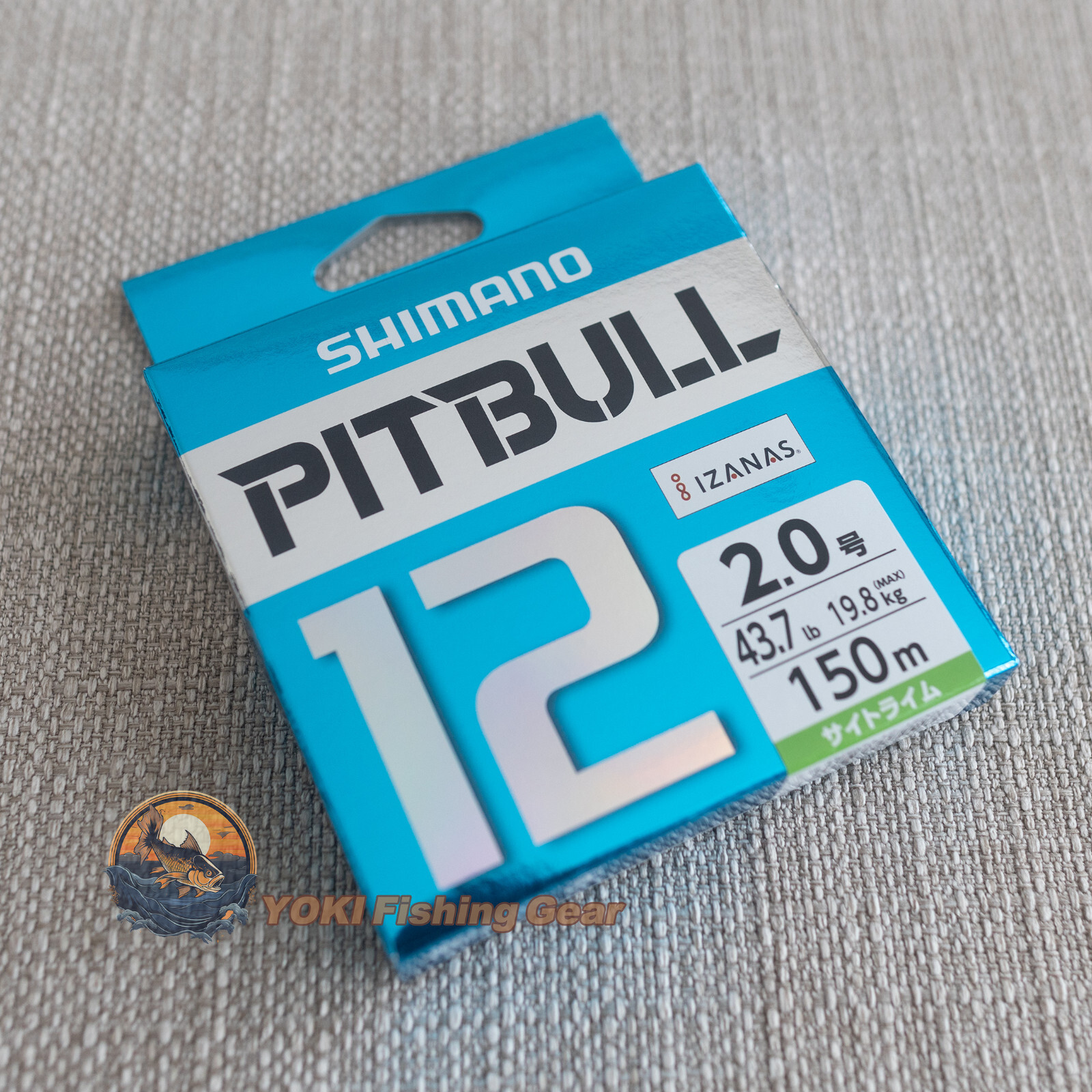 SHIMANO PITBULL 12 Braided Line PE#2.0-150m Lime Green-Watch Our Product Video