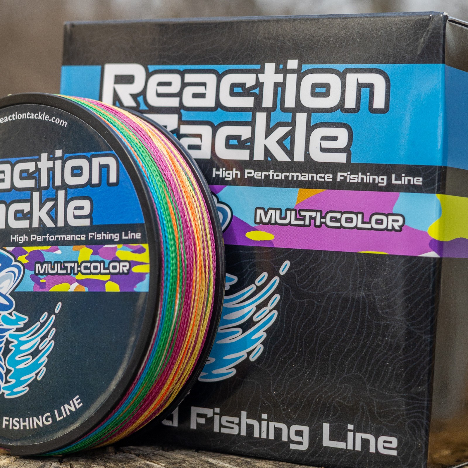 Reaction Tackle High Performance Braided Fishing Line / Braid – Multi-Color