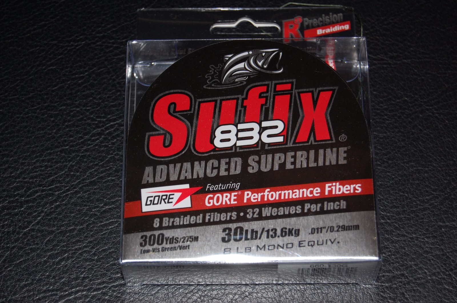 Sufix 832 Advanced Superline Lo Vis Green 300yd 30lb Test Fishing Line 660-130G