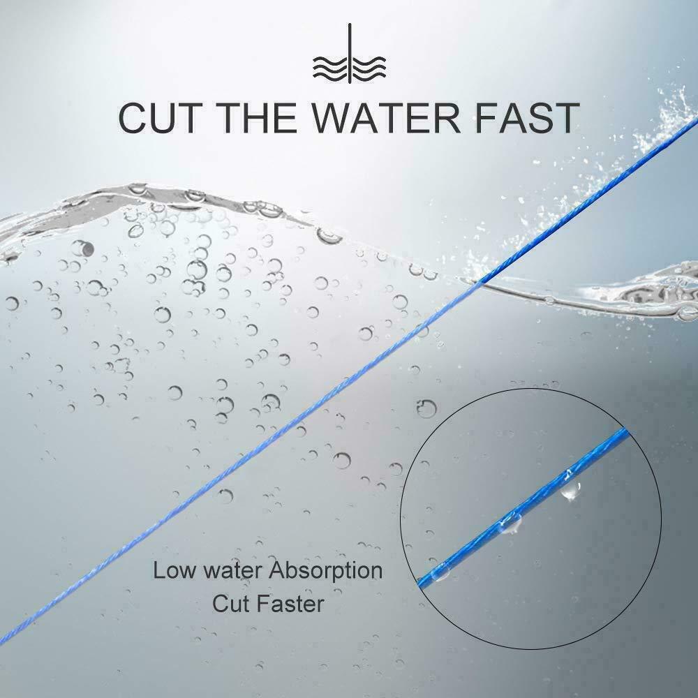 Dorisea 100m 300m 1000m 2000m Blue PE Braided Fishing Line 6-500lbs Power Thread