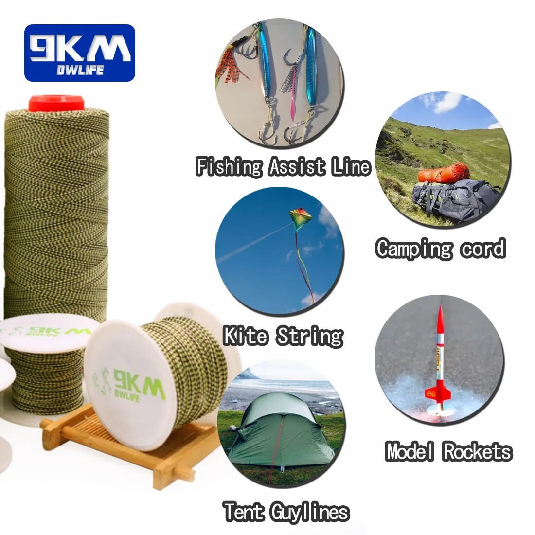 Hybrid Braided Kevlar Rope 80lb-400lb High Quality Fishing Rope Made With Kevlar