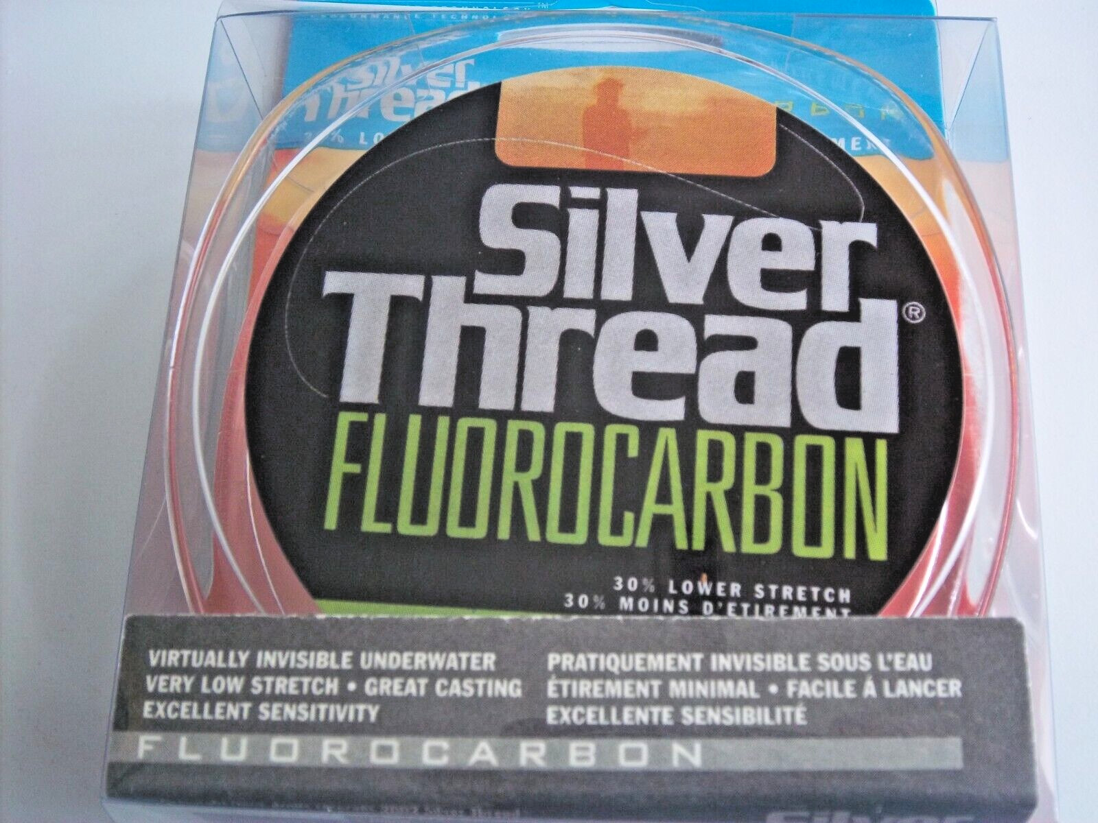 (LOT OF 2) SILVER THREAD FLUOROCARBON LINE 200YD ZFC600200 CLEAR 6LB BR5101