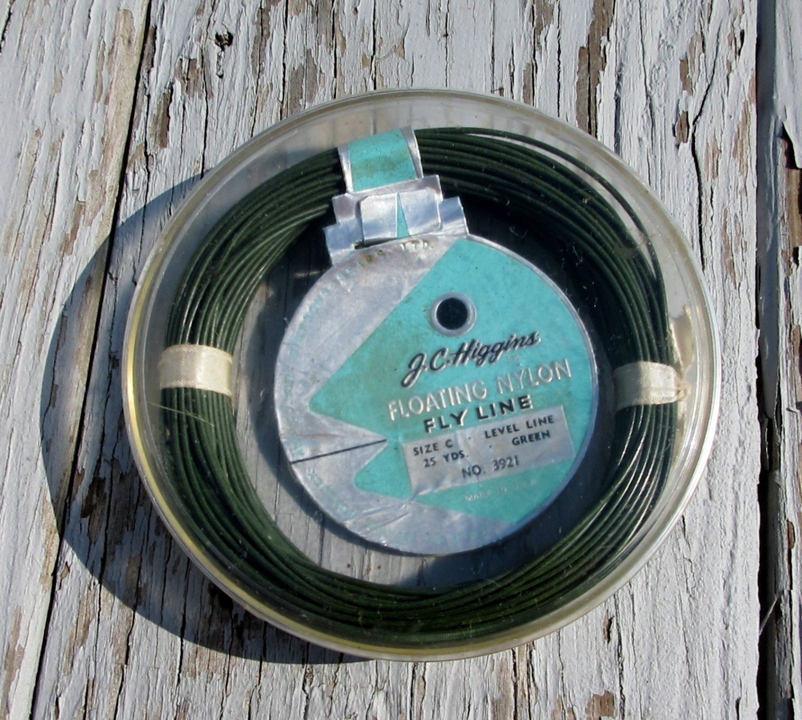 Vintage Sears J.C. Higgins Floating Fly Line size C Level Green 25 Yards NOS !!