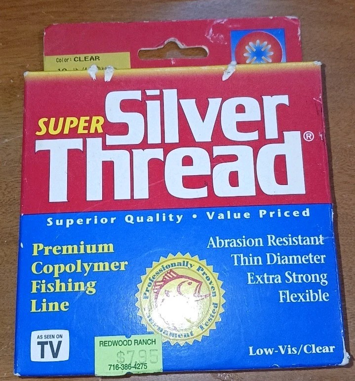 Silver Thread Super Copolymer Fishing Line 10 lb Clear NOS Made in Japan