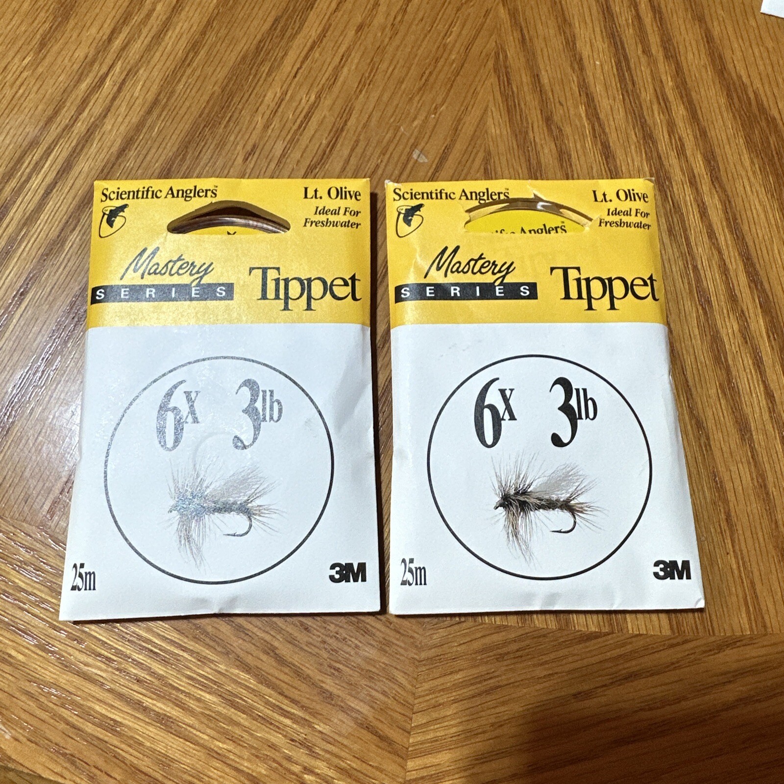 2 Scientific Anglers Mastery Series Light Lt. Olive Fly Fishing Tippet 6X 3lb