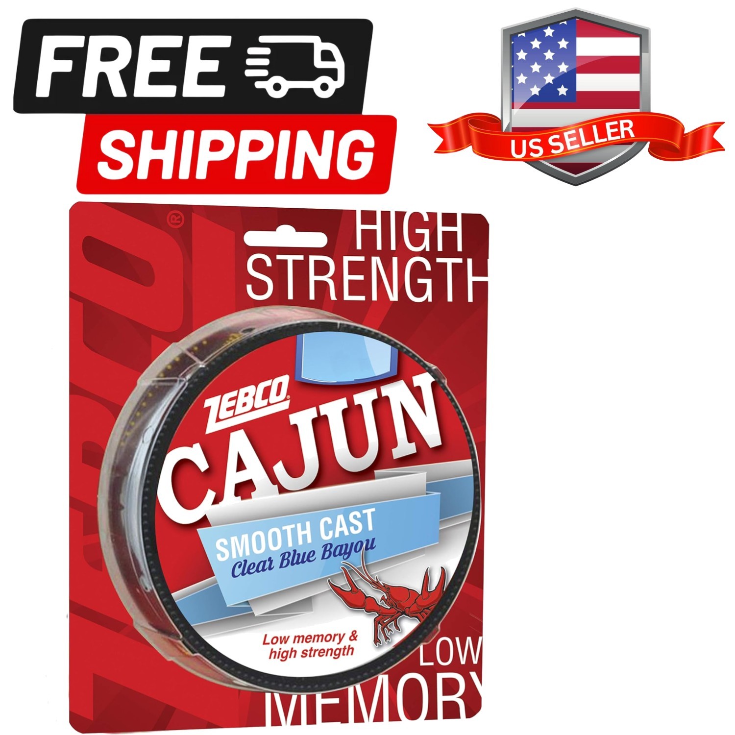Cajun Line Smooth Cast Fishing Line, Clear Blue Bayou
