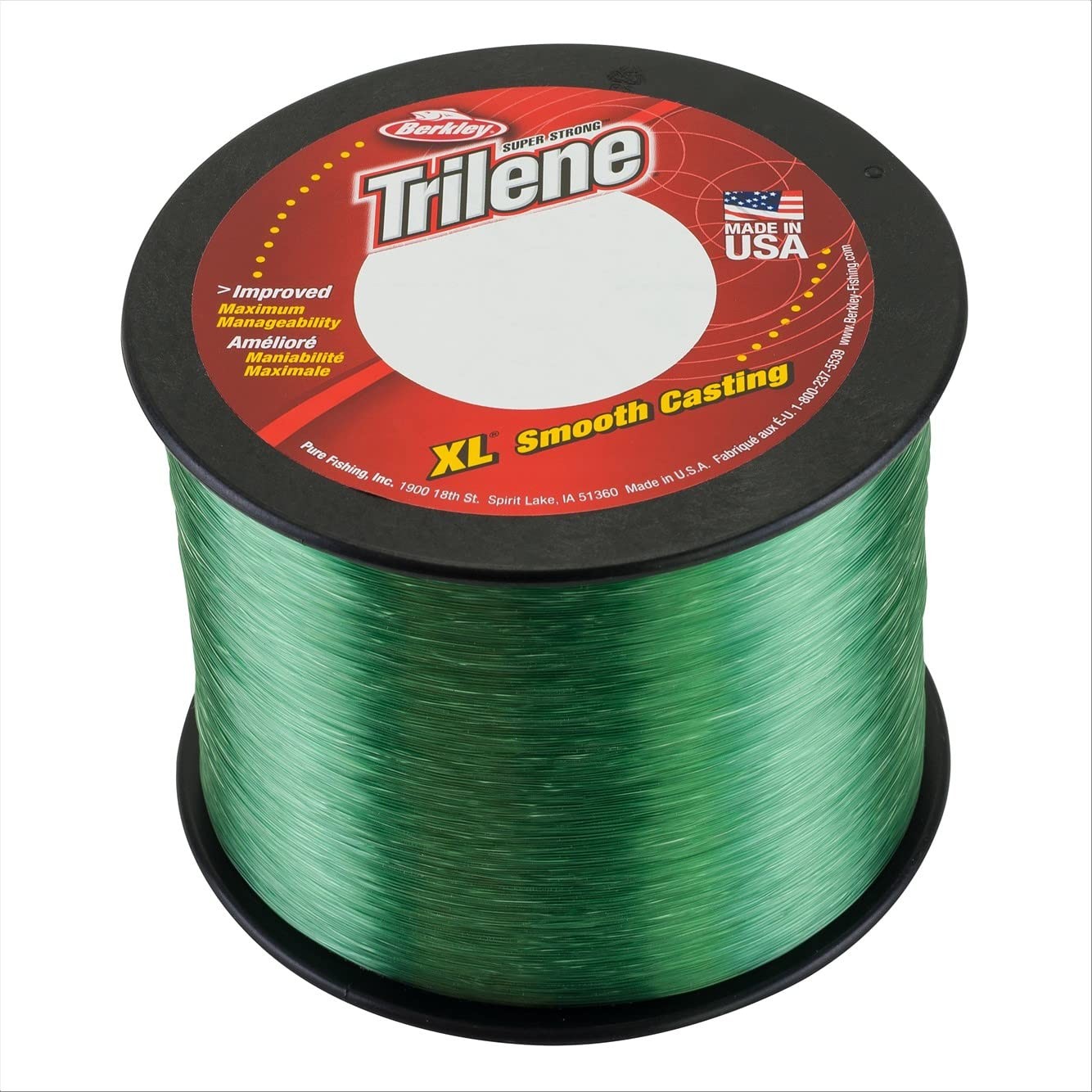 Berkley Trilene Xl 3000Yd Low Vis Green Fishing Line 8Lb Break Strength