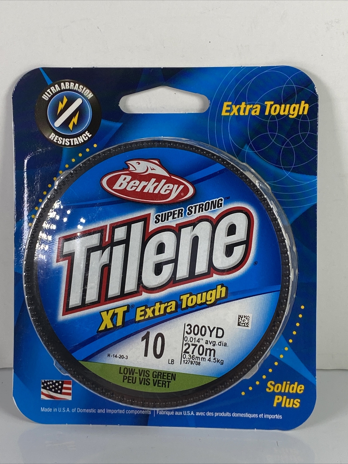 Berkley XTFS10-22 Trilene XT 10lb Monofilament 300 Yard Fishing Line Low Vis Grn