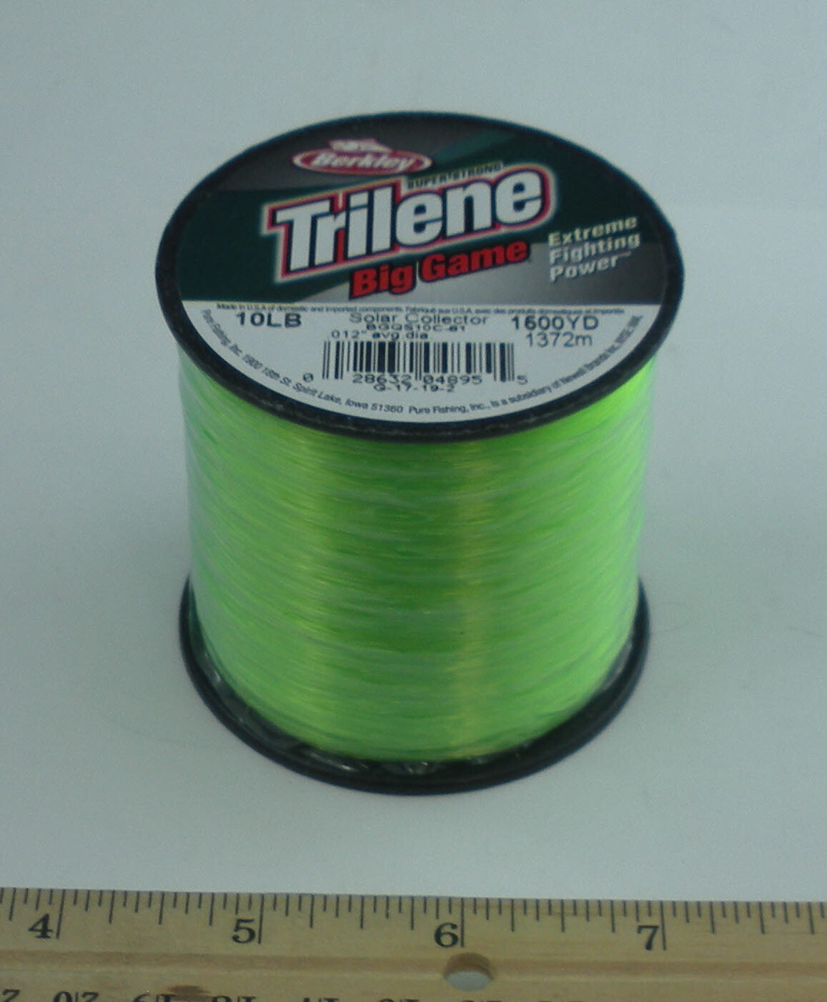 Berkley BGQS10-81 10 Lb Trilene Big Game Mono Line 1/4Lb Spool Solar Green