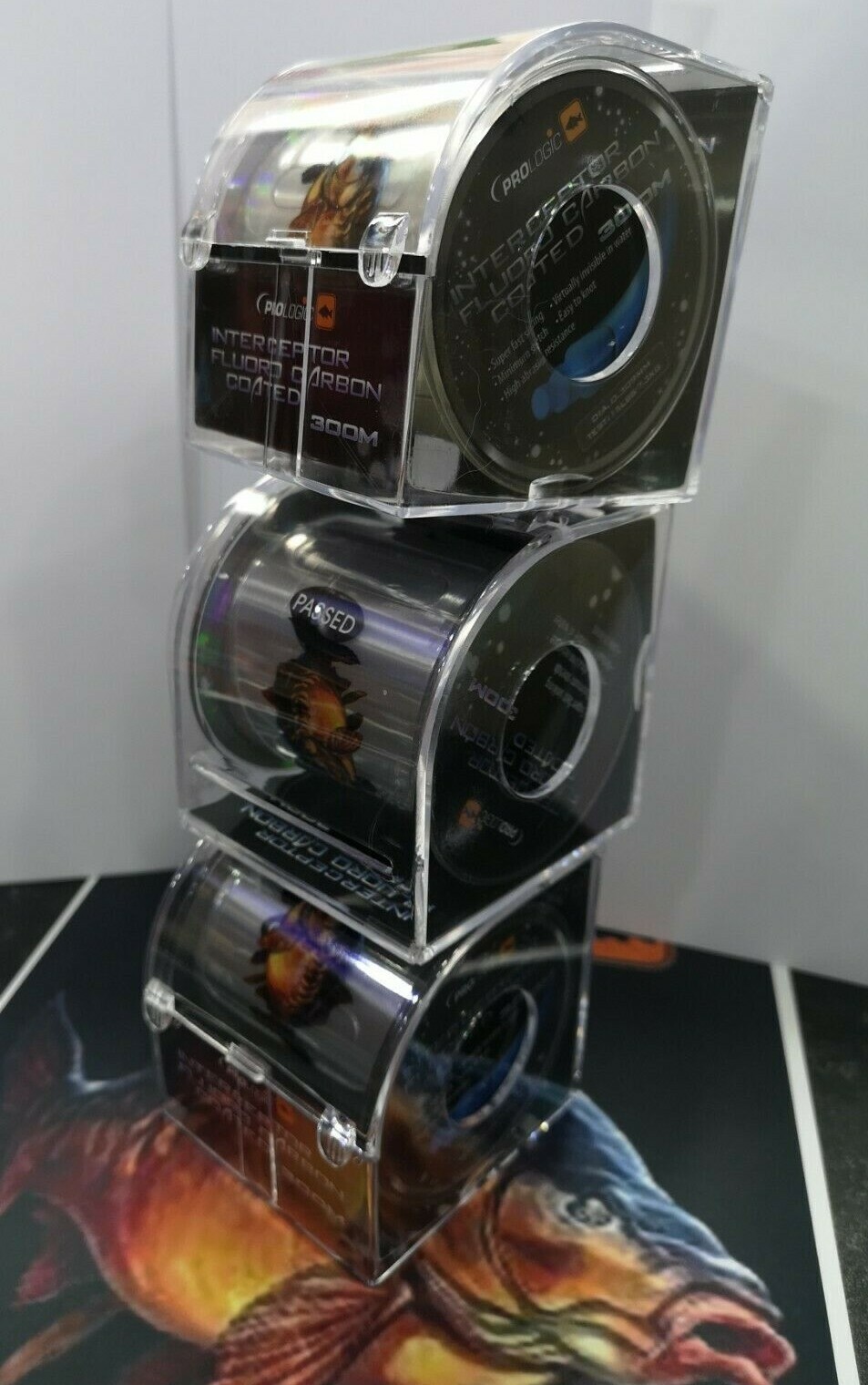 Pro Interceptor Virtually invisible Line 300m bluk spools 15 18 lbs CARP FISHING