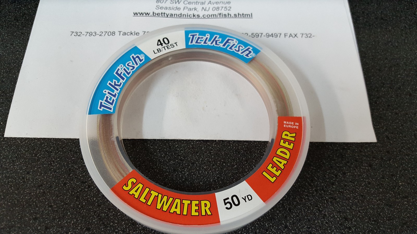 1 Spool Trik Fish Saltwater CAMO Leader Material 40 lbs. Test 50 Yards